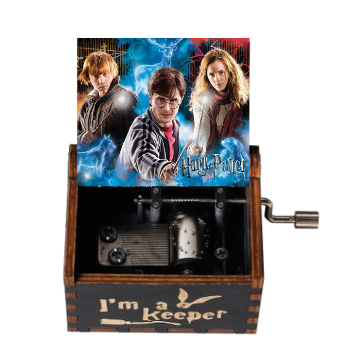 源工場ハリーポッターハイドウェイ手揺れ木製オルゴールミニオルゴールクリエイティブ誕生日プレゼント