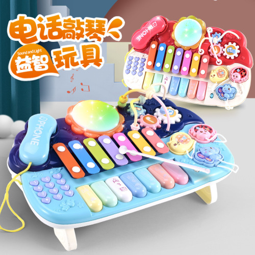 Baby toy educational hand-knocking piano baby multi-function playing piano toy 8 months old children 1-2 years old musical instrument wholesale