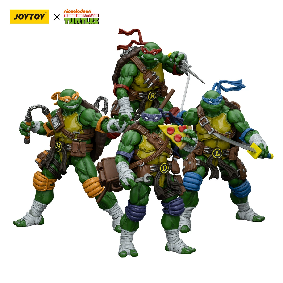 Joytoy Тёмный источник Ниндзя-Черепашка Нут Фактическая 1:18 Полная движущаяся модель игрушка-кукла