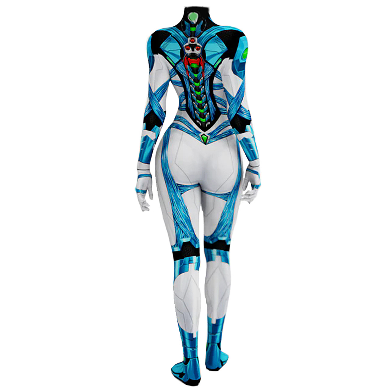 Samus Aran Cosplay Jumpsuit Zero Suit Cos Bodysuit Costume