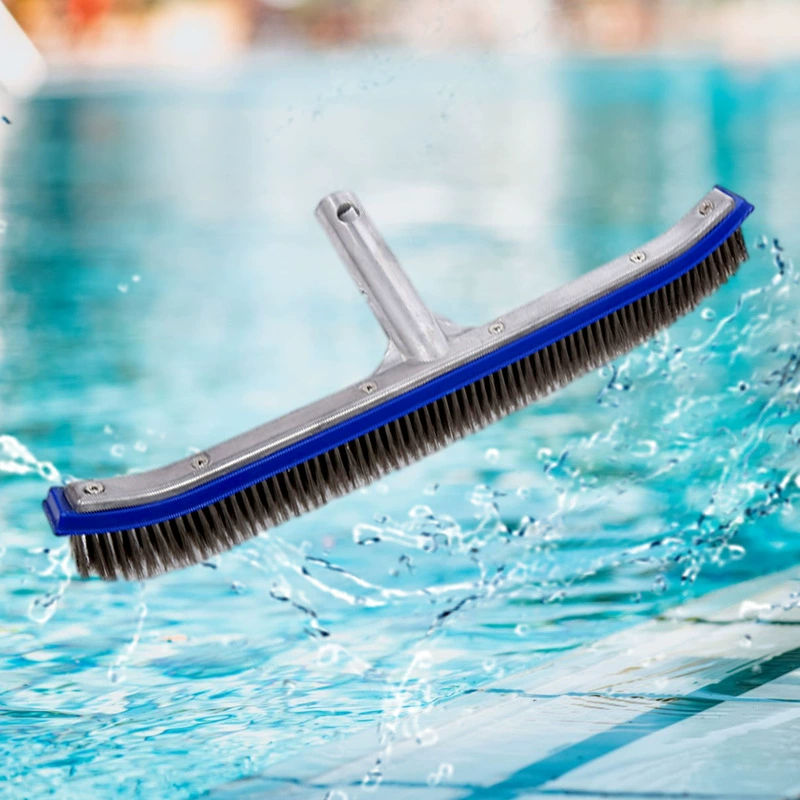 Щетка для бассейна через границу, щетка с волокнами, щетка для бассейна, щетка для стен бассейна, щетка для мха, инструмент для чистки, щетка для пруда с рыбой