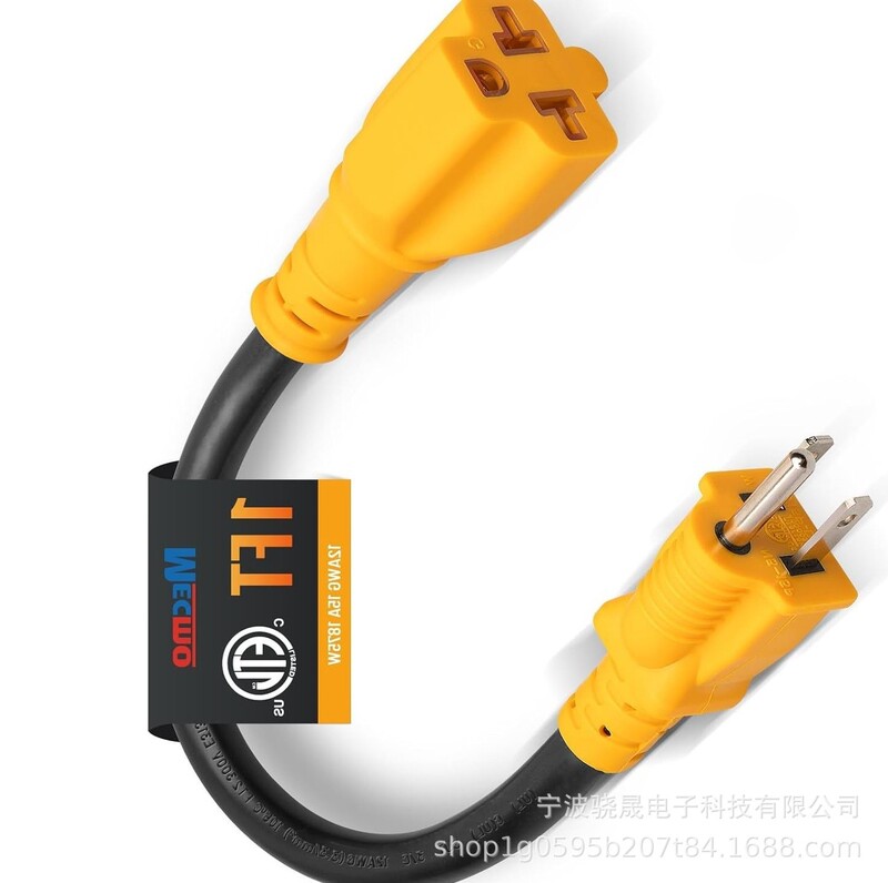 12-Inch 15 Amp Home to 20 Amp Ac Power Adapter Cable 12Awg