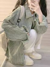 牛仔外套女春秋款新款学生宽松百搭复古夹克大码衬衫上