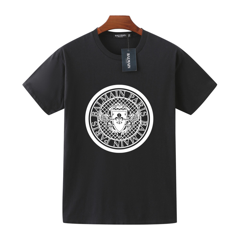 2022 New Factory Sales Spring and Summer New Balmain Balmain Hot Stamping Letter Cotton Loose T-Shirt Design for Men and Women