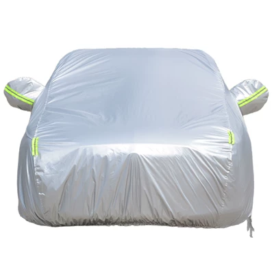 In-Stock Cross-Border 190t Car Cover Full Cover Sun Protection Dustproof Heat Insulation Car Cover Sunshade Car Cover (Car clothing) - s-silver