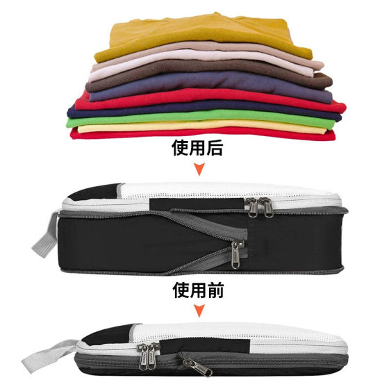 Compressed three-piece set travel storage bag a batch of toiletries makeup storage clothes shoes luggage travel bag