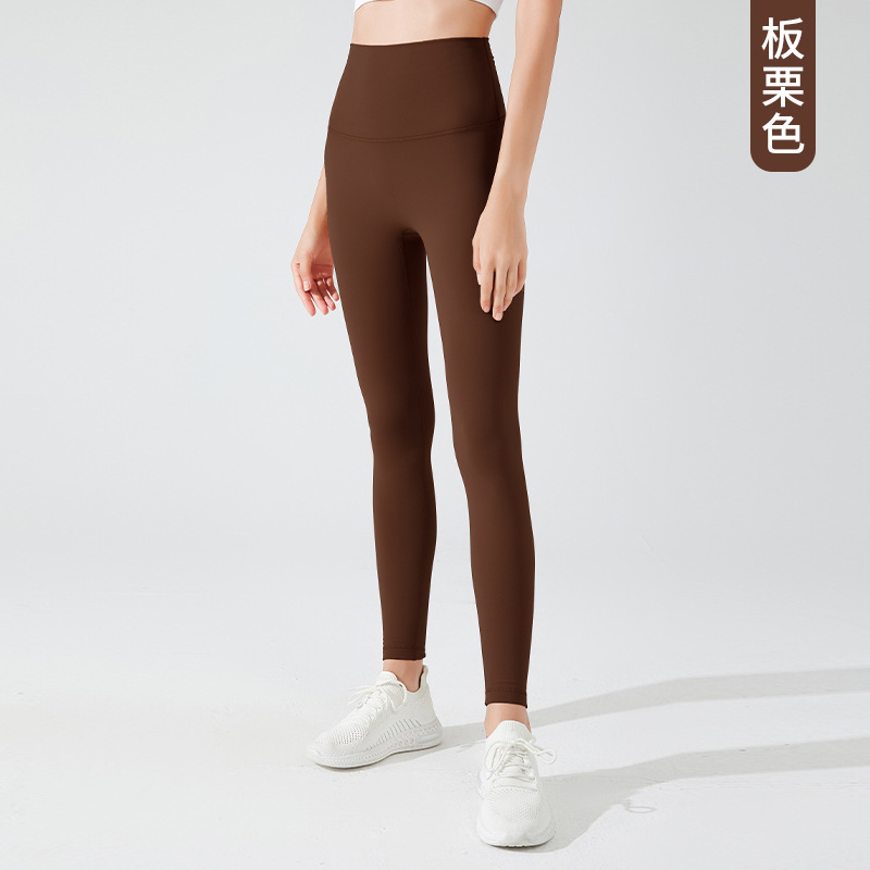 欧米のカシミヤのサメのズボンの女性は秋冬のガードルのヨガのズボンを着て腹を収めて運動します。|undefined