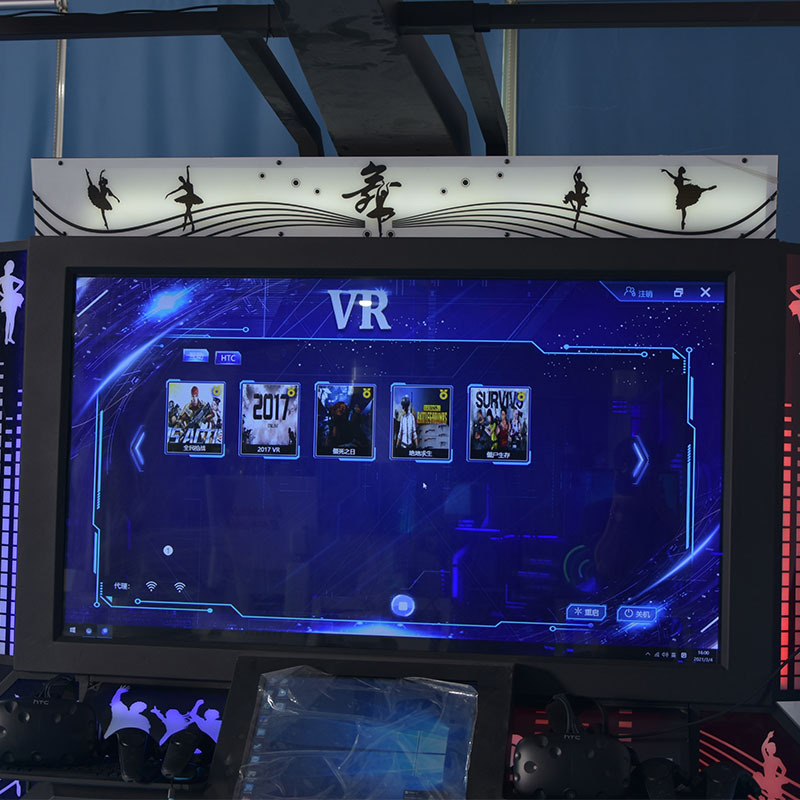 Máquina comercial de baile doble VR a gran escala, experiencia de simulación inmersiva doble interior, equipo de entretenimiento y ocio