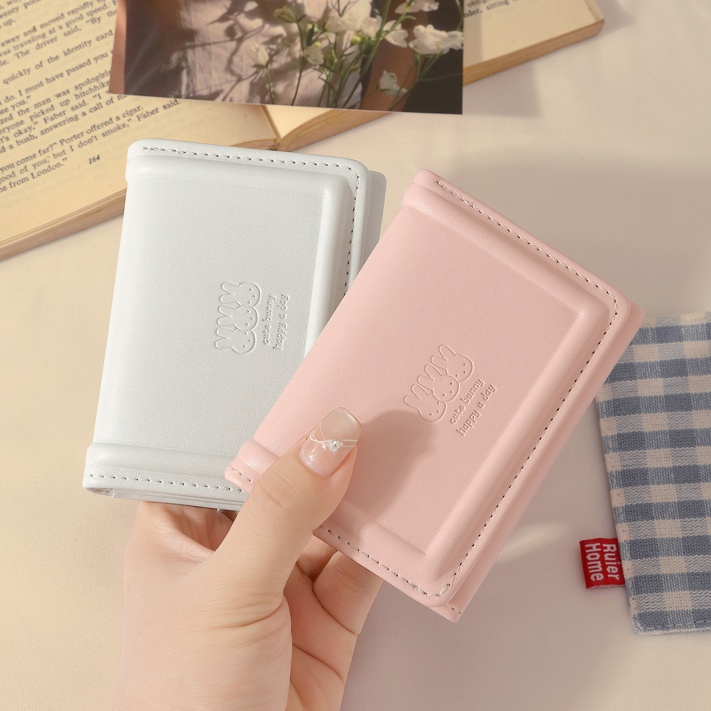 New Style Ins Simple and Cute Printed Bunny Student Wallet Korean Fashion Short Style 70% off Women's Pu Wallet