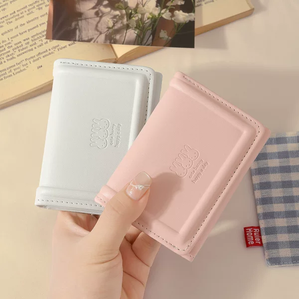 New Style Ins Simple and Cute Printed Bunny Student Wallet Korean Fashion Short Style 70% off Women's Pu Wallet