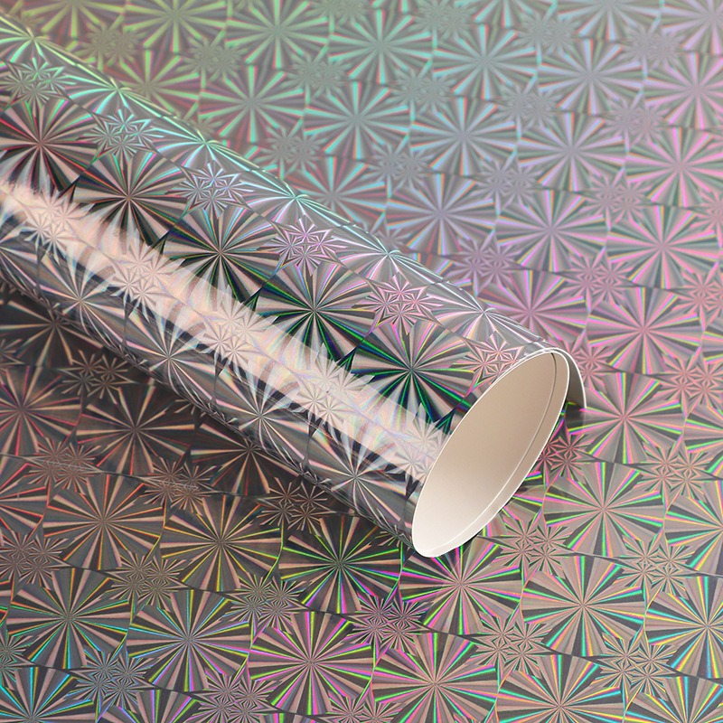 Papel láser de color medalla de papel de fondo brillante papel de tarjeta láser plateado punto de plata de doble fondo brillante