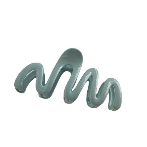 13CM Extra Large Cream Dopamine Wave Clip Summer Hair Clip Women's Back Hair Shark Clip Simple Headgear