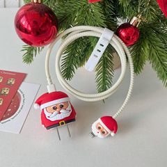 Apple Anker 35W 充電ヘッド保護カバー バイトワイヤー ロープ クリスマスに適したクロスボーダー人気のクリスマスシリーズ