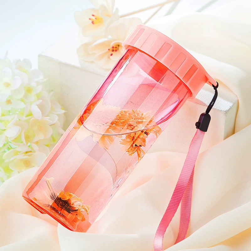 Подходящая для Tupperware 500 мл спортивная чашка для чая, герметичный дизайн, с ручкой-шнуром для переноски, для мужчин и женщин, американский стиль