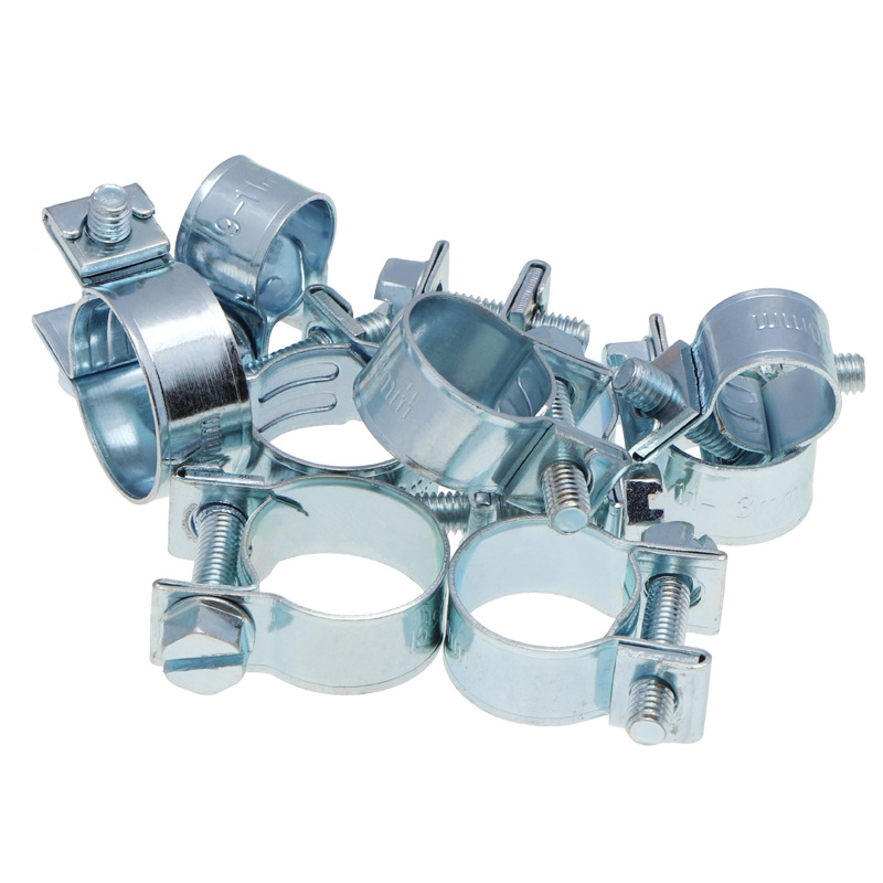 Juego de 60 Abrazaderas para Tubos Galvanizadas en Caja, Mini Abrazaderas para Tuberías de Agua, Abrazaderas para Mangueras, Venta al por Mayor