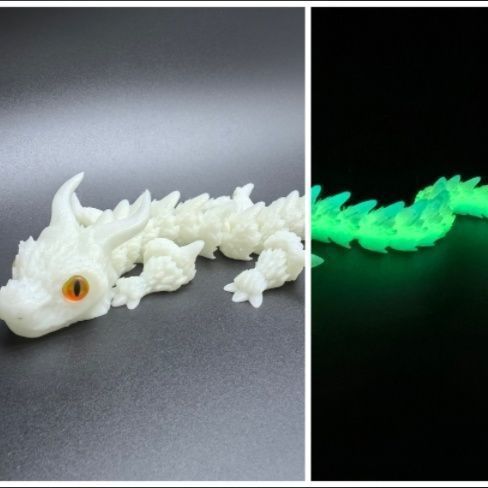 친환경 소재 : [Light-in-the-Dark Green Dragon Treasure] 1팩 - 가동식 관절