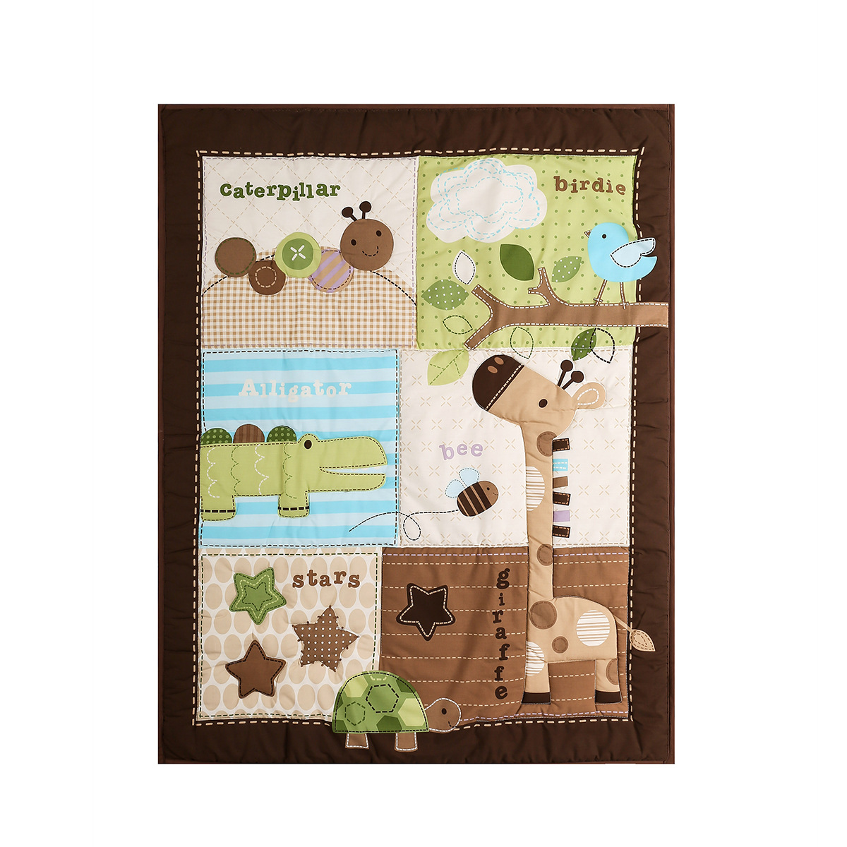 Foreign trade single cute flower baby embroidery Children's quilt for early education factory direct supply 07.01