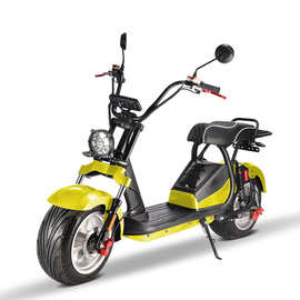 X16大哈雷电瓶车双人两轮宽胎改装踏板电动车摩托跑车成人滑板锂