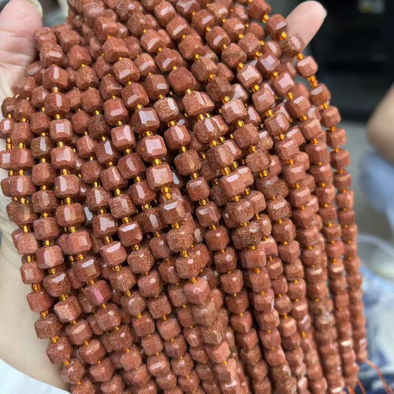天然石角糖8mmブロック正方形瑪瑙水晶DIYアクセサリーアクセサリー半製品ビーズビーズ|undefined