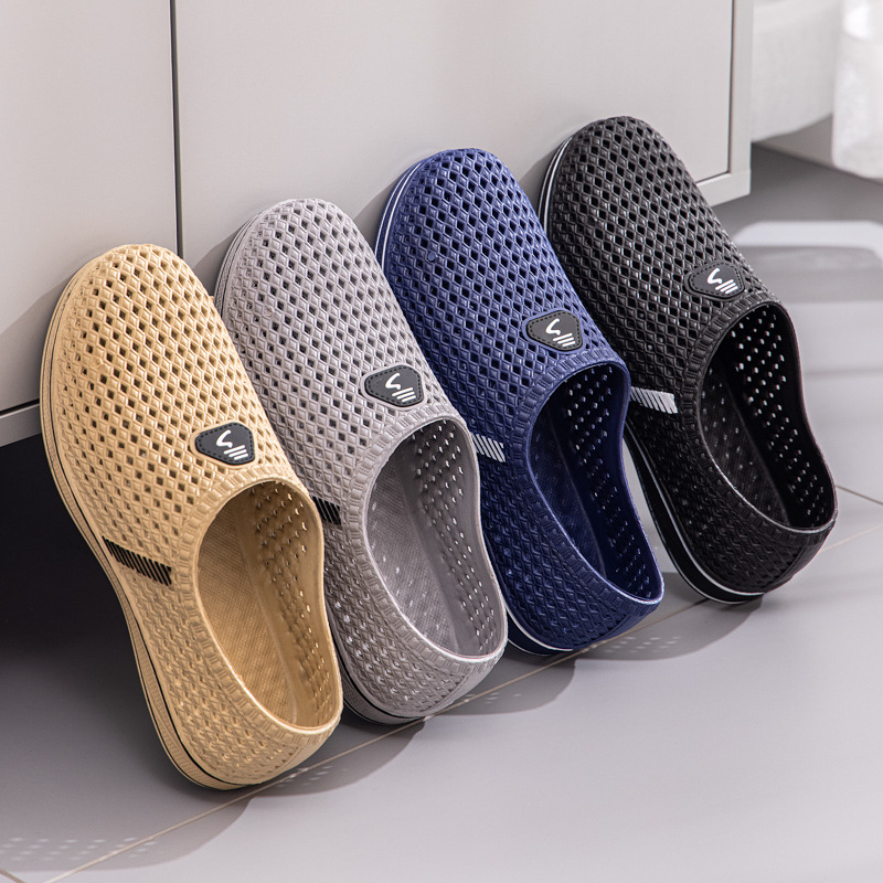 New anti-slip, anti-odor, wear-resistant, thick-soled mesh shoes for men, stylish, breathable, trendy, sports-style, capped shoes