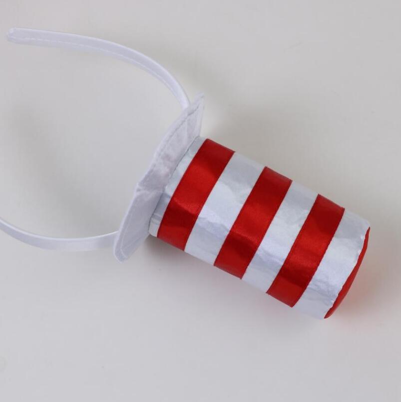 Forniture di Halloween, oggetti di scena per spettacoli in maschera, cappello da pirata, nastro rosso, cappello da pirata, grande cappello da capitano_voghion.com