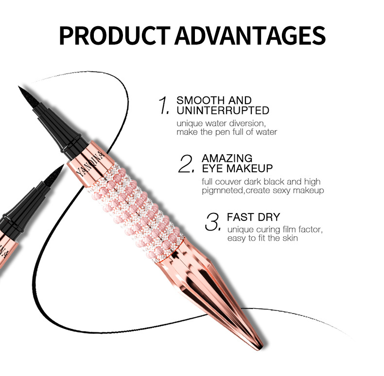 YANQINA Yanqina Sceptre penna liquida per eyeliner impermeabile, resistente al sudore e di colore nero freddo_voghion.com