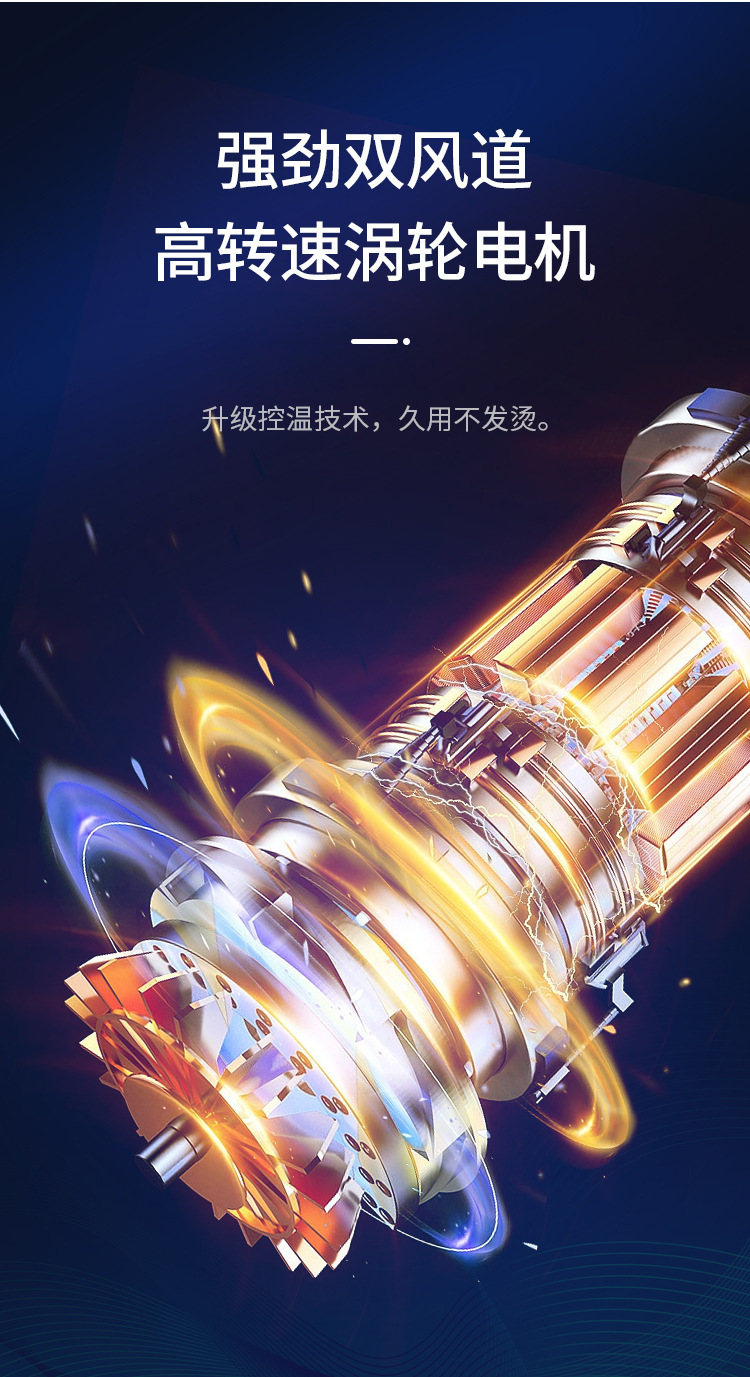 Cross-Border Car Wireless Mini Vacuum Cleaner Car Portable Blowing and Suction Integrated Dust Collector Car Home Dual-Purpose Vacuum Cleaner