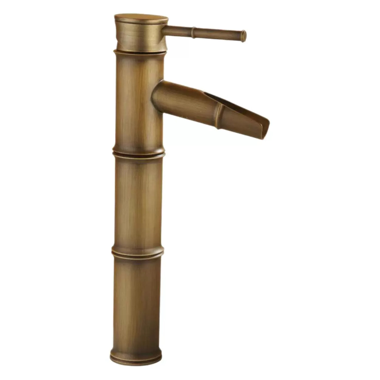 Смеситель для раковины ретро бамбук смешанный разрывной 2 секции