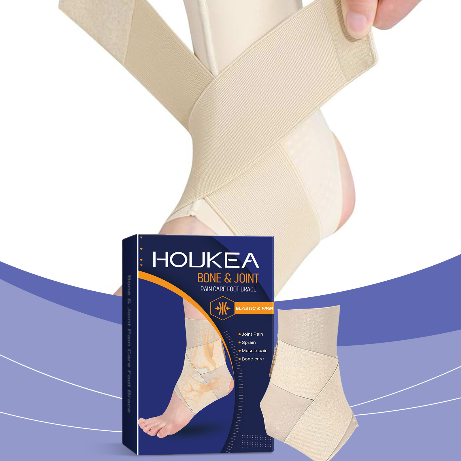 Supporto per piede, supporto per piede per sport all'aria aperta, supporto per piede, cinghia di supporto per piede_voghion.com