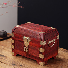 血檀雕花嫦娥奔月甜品箱烤鴨箱鏡紫檀首飾盒珠寶箱家居工藝禮品盒