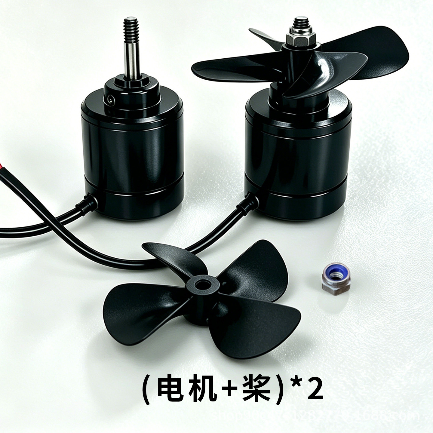 Fábrica directa IP68 DC 2838 motor sin escobillas totalmente impermeable motor de propulsión de agua revestimiento de placa de pulpa marina