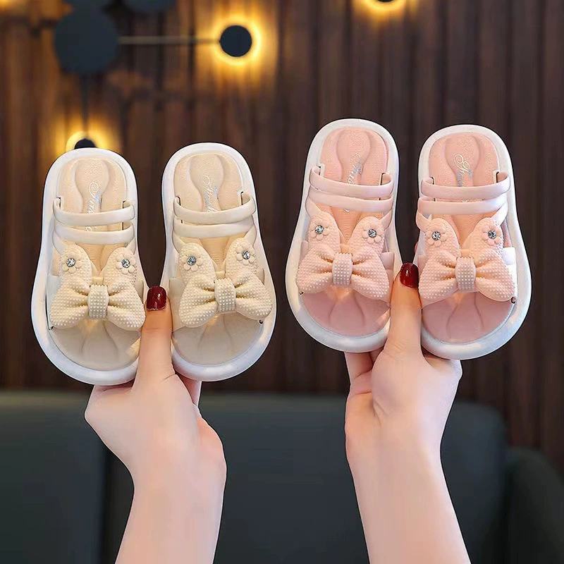 Детские тапочки модная корейская версия мультфильма милая принцесса летние сандалии