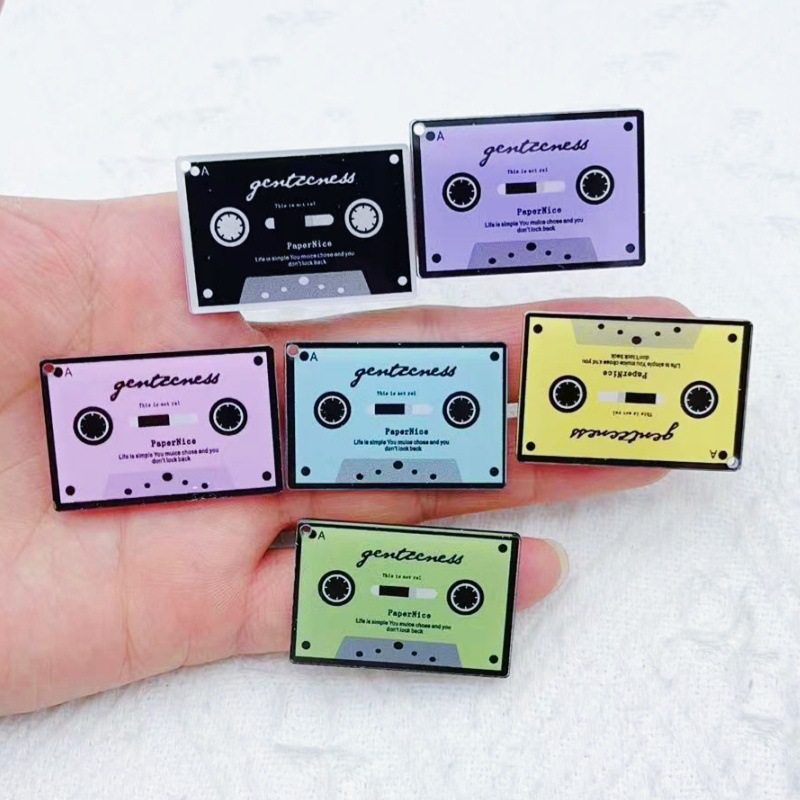 复古唱片磁盘磁带挂件diy钥匙扣手机链项链吊坠饰品配件