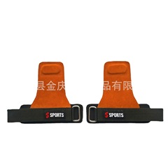 牛革の重量挙げの手のひらの滑り止めの手袋の運動の保護具の手のひらのフィットネスの腕のベルトの助けのベルトの硬いグリップのベルト