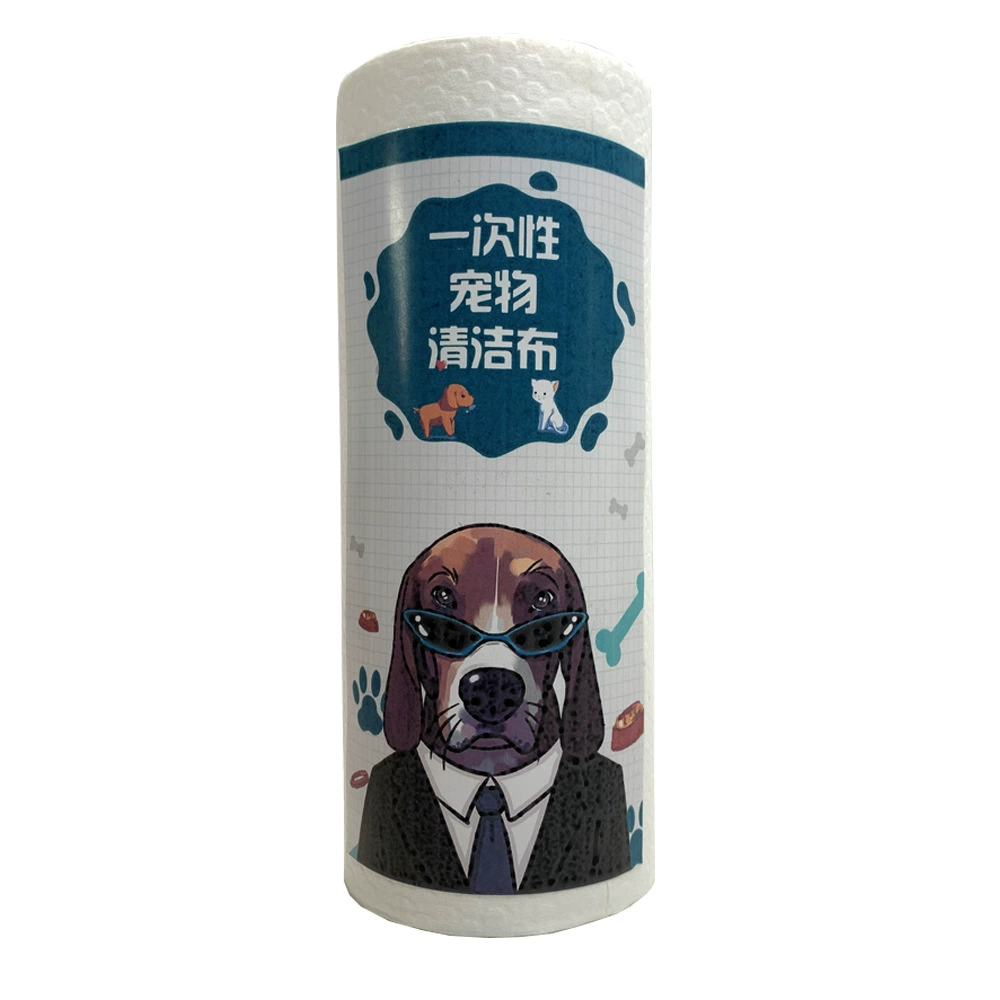 Одноразовое банное полотенце для вытирания ног домашних животных Бесплатное мытье Впитывающее банное полотенце для собак Портативное Полотенце Для Вытирания слезинок из бумаги для домашних животных