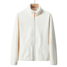 ！西域骆驼抓绒衣男女开衫加厚双面穿摇粒绒情侣款珊瑚绒居家