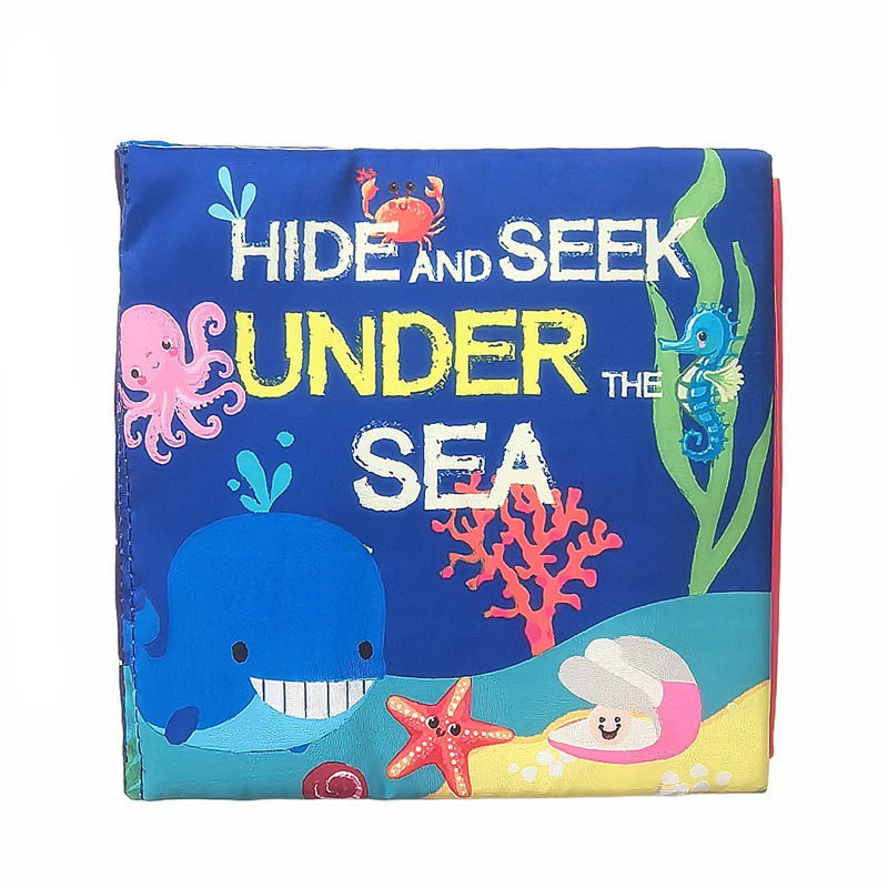 Libro de tela de cola Gbee libro de tela de bebé a prueba de lágrimas libro de tela de bebé ilustración tridimensional educación temprana libro de tela juguetes para bebés