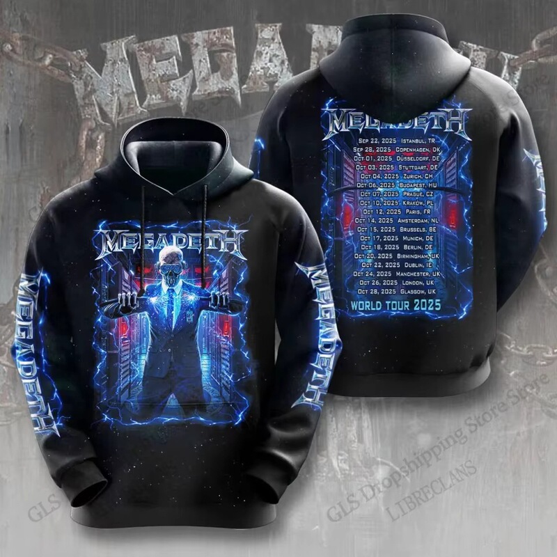 Retro Megadeth rock band 3D printed sweatshirt, fashionable sweatshirt for men and women, youth hoodie suitable for both men and women Retro Megadeth rock band 3D printed sweatshirt, fashionable sweatshirt for men and women, youth hoodie suitable for both men and women