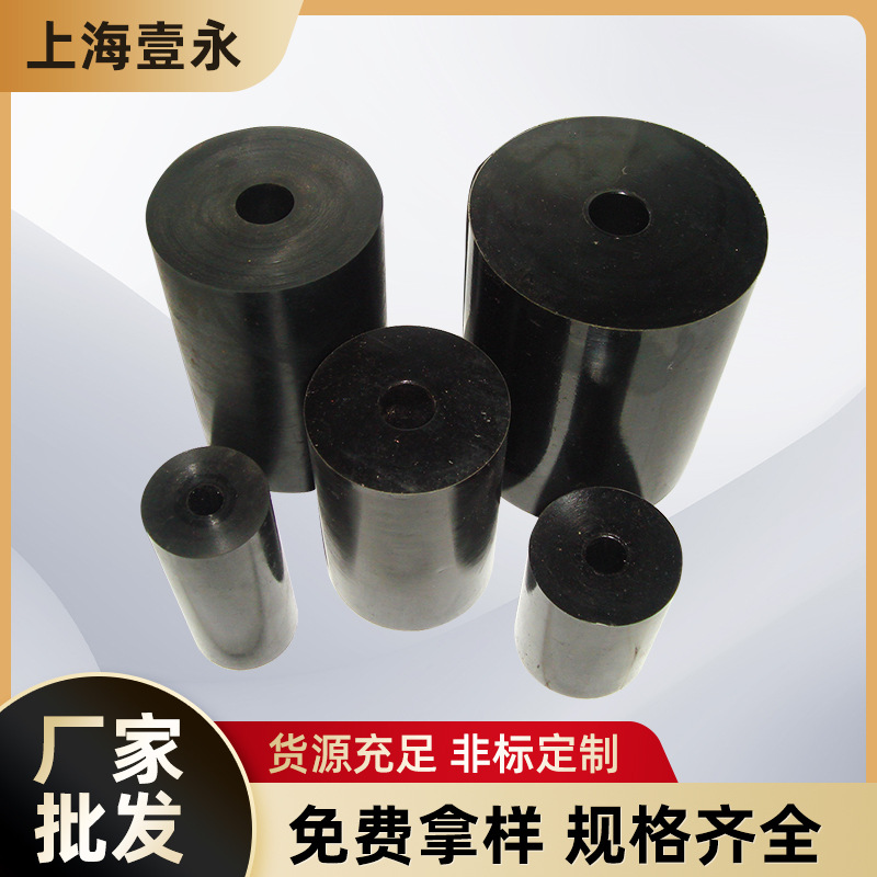 现货供应聚氨酯缓冲黑色电梯行车缓冲器PU起重机缓冲防撞块