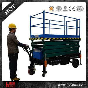 HuiZe SJY1000A-10 elektrikli 1 ton 10m mobil qaldırıcı platforma