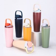 新款热销30oz大容量提手杯不锈钢双层真空保温杯保温车载便携水杯