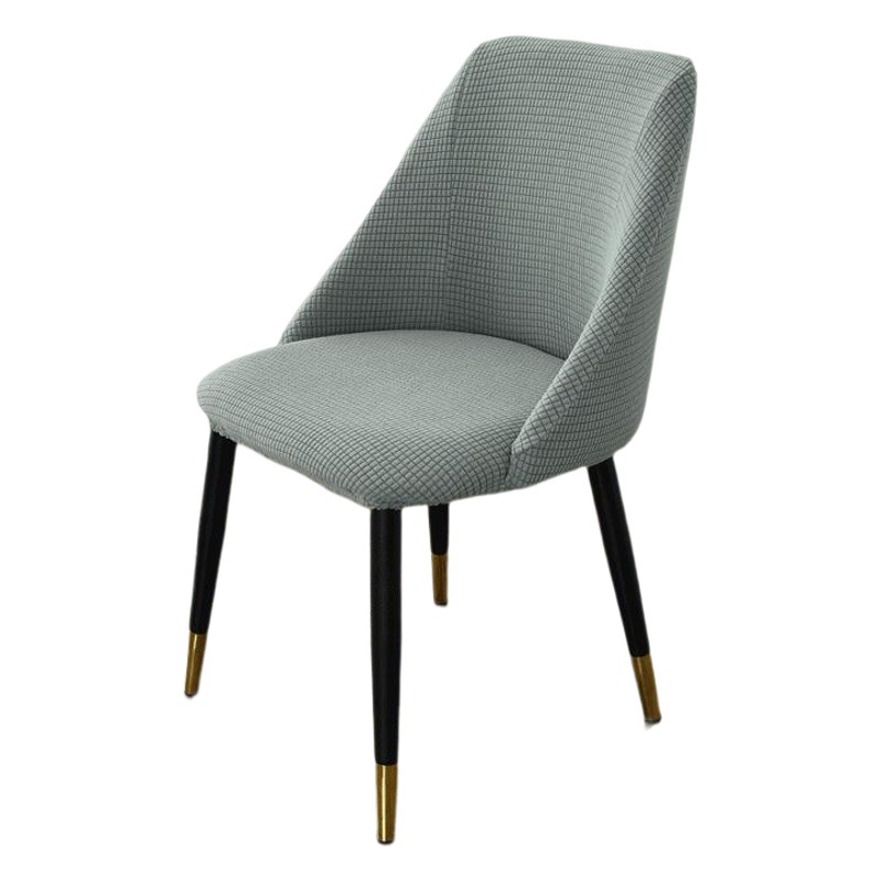 Cubierta de silla de comedor semicircular de grano de maíz simple moderno, respaldo de mesa de comedor para el hogar, funda de silla universal para cuatro estaciones, hogar