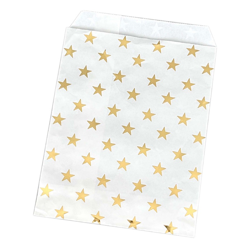 INS simple plata oro estrella de alto grado dorado bolsa de papel bolsa de embalaje de regalo tarjeta material de embalaje de papel Kraft