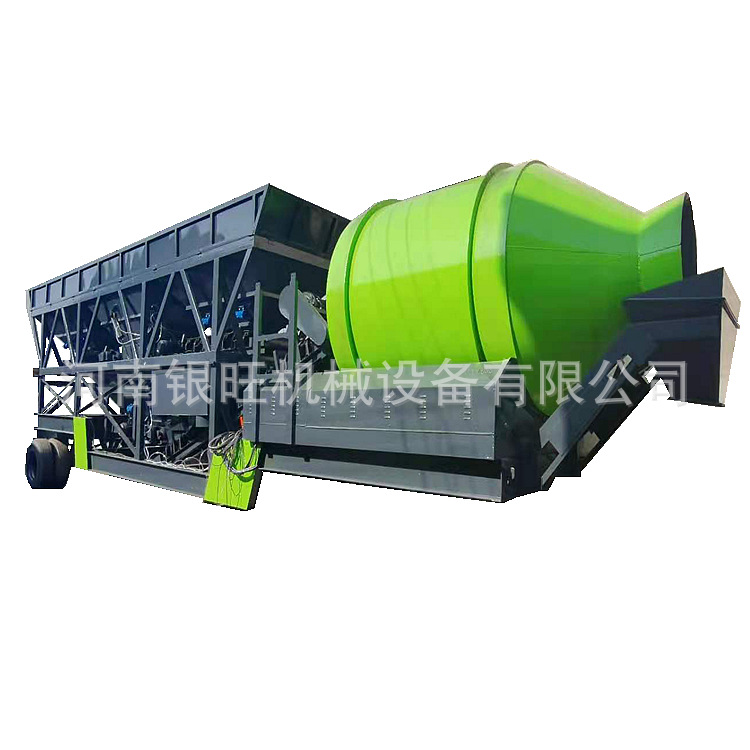 移动搅拌站 混凝土滚筒式搅拌站 稳定土拌合站设备