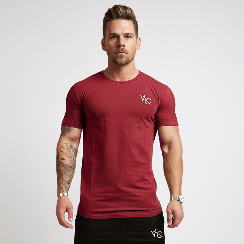 Foreign Trade Cross-Border Muscle Fitness Oversized Cotton Short-Sleeve T-Shirt Running Casual Sports T-Shirt Foreign Trade Cross-Border Muscle Fitness Oversized Cotton Short-Sleeve T-Shirt Running Casual Sports T-Shirt