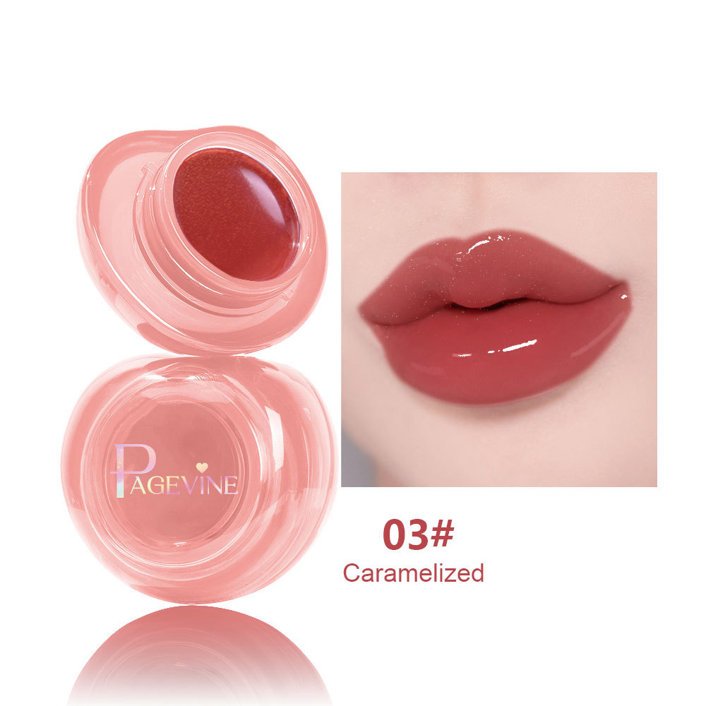 Transfronterizo PAGE VINE Crystal Jelly Crema de doble uso para labios y mejillas Espejo de agua y brillo para sostener el maquillaje para mostrar brillo de esmalte de labios rubor image 8