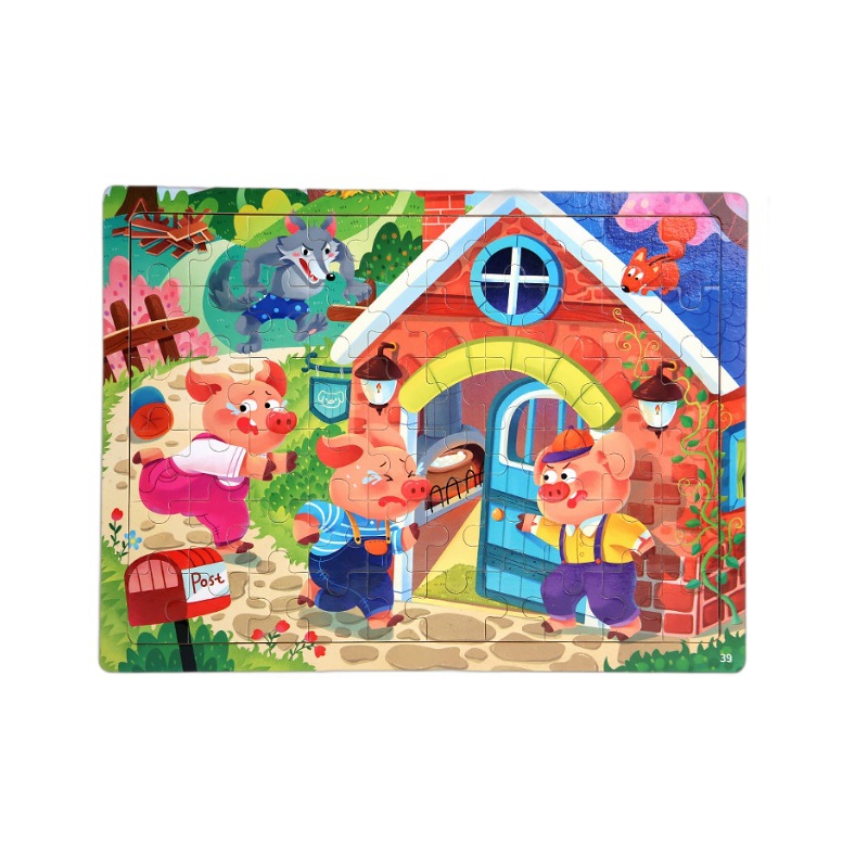 60 piezas de rompecabezas de madera para niños, juguetes educativos de educación temprana para niños de 3 a 6 años, regalos de bloques de construcción ensamblados para niños y niñas