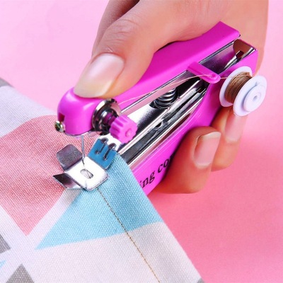 迷妳縫紉機便攜式小型手動家用簡易袖珍手持微型裁縫機廠家批發