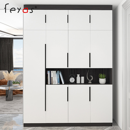 Extended wardrobe black invisible handle cabinet door handle drawer slot-free right-angle handle anti-bump and non-scratch