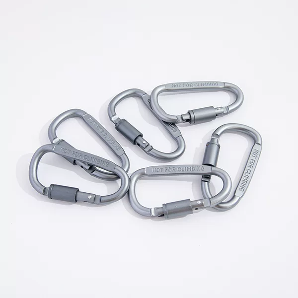 high quality aluminum alloy black mountaineering buckle gun color D-shaped quick hanging buckle D-shaped mountaineering buckle gun gray quick hanging